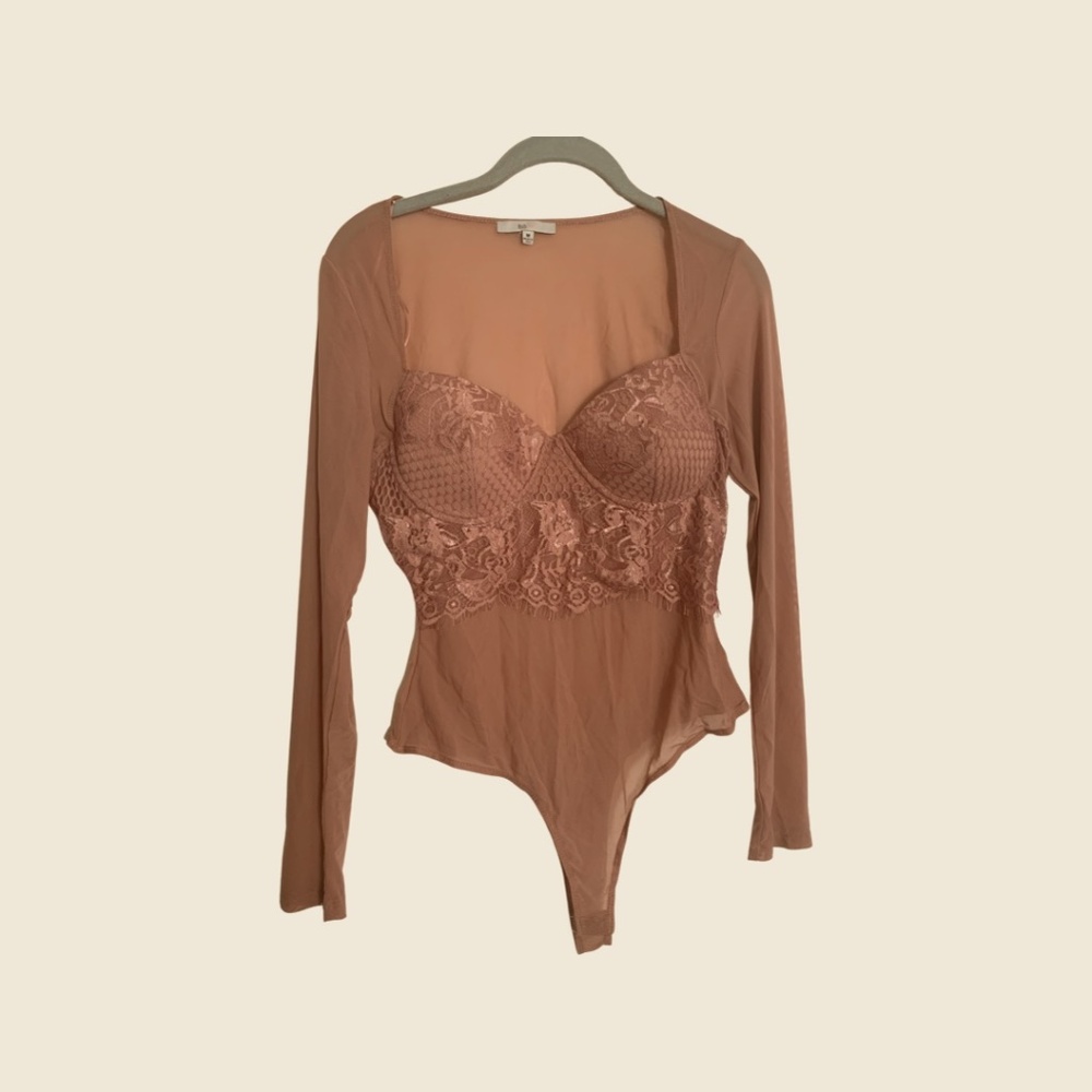 Nana Macs Blush Sheer Body suit